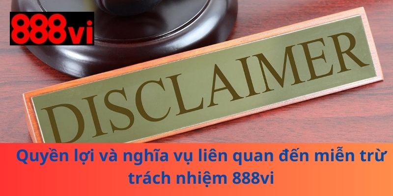 Quyền lợi và nghĩa vụ liên quan đến miễn trừ trách nhiệm 888vi